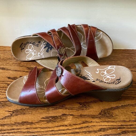 ROMIKA Leather Wedge Sandals - Size 42 - Picture 3 of 12
